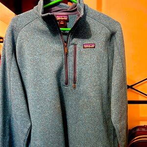 Patagonia Blue/turquoise half Zip Up Pullover